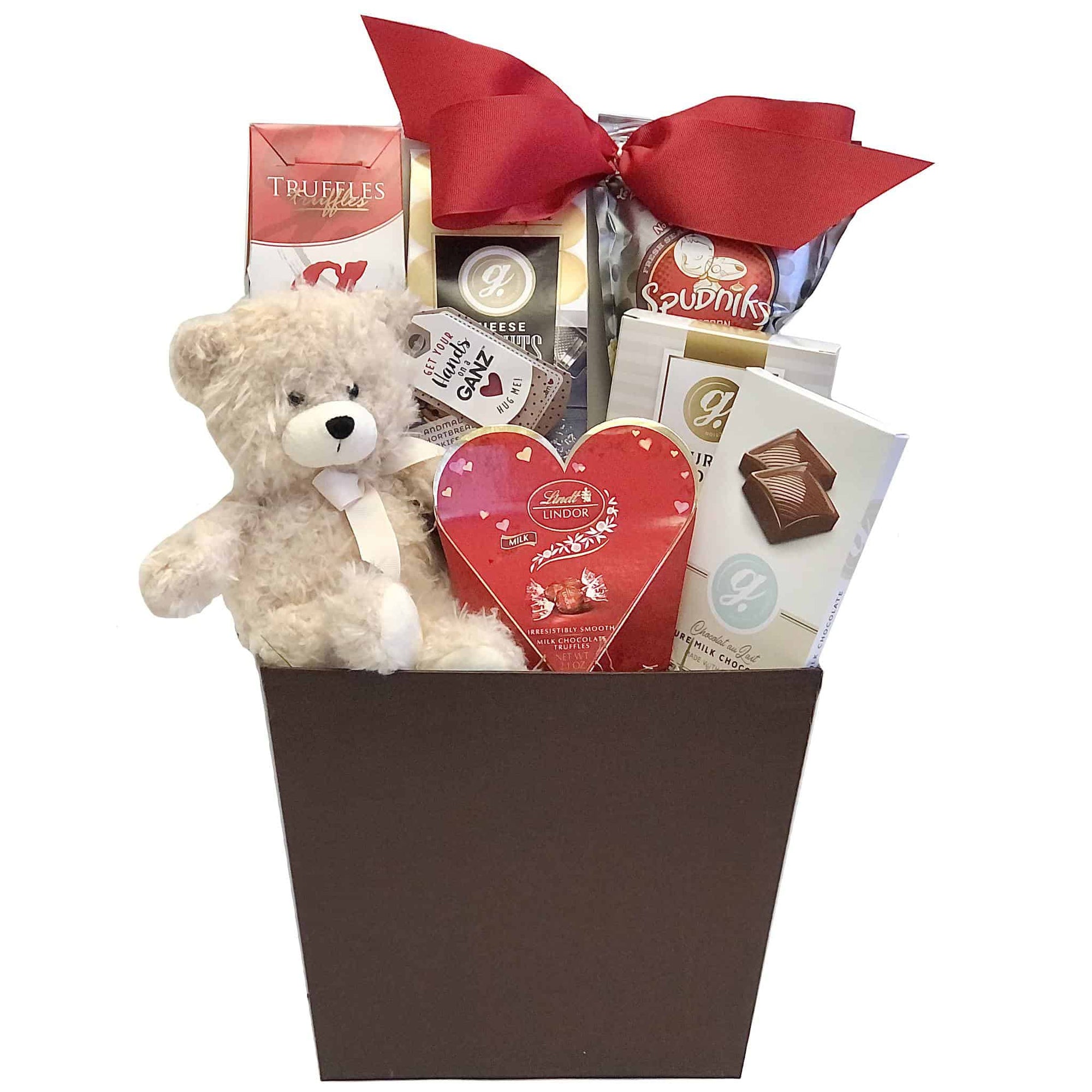 Valentines Gift Baskets With Bear