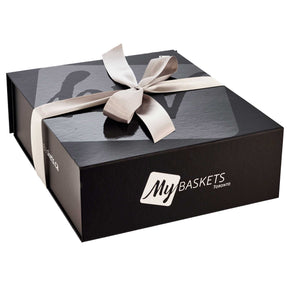 Sleek Black Gift Box With Satin Bow
