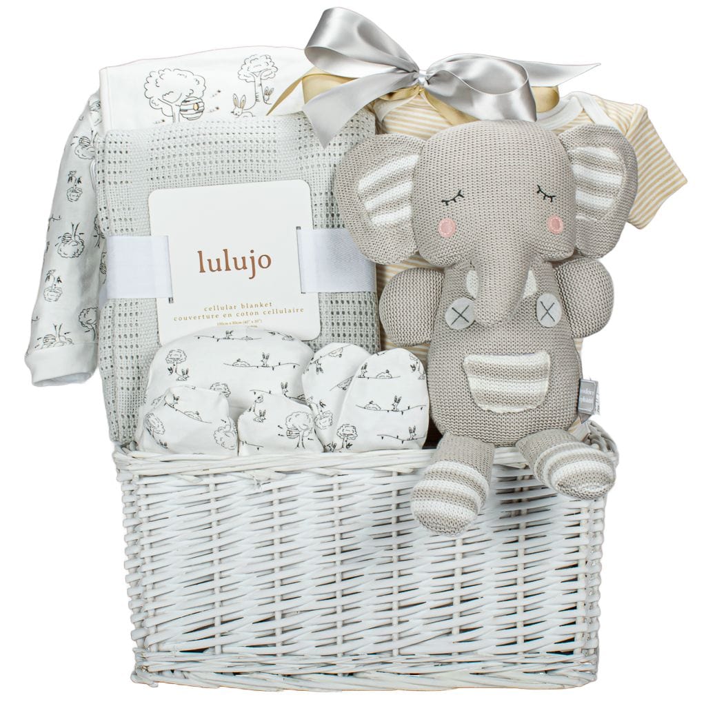 Elephant Plush With Onesies And Blanket