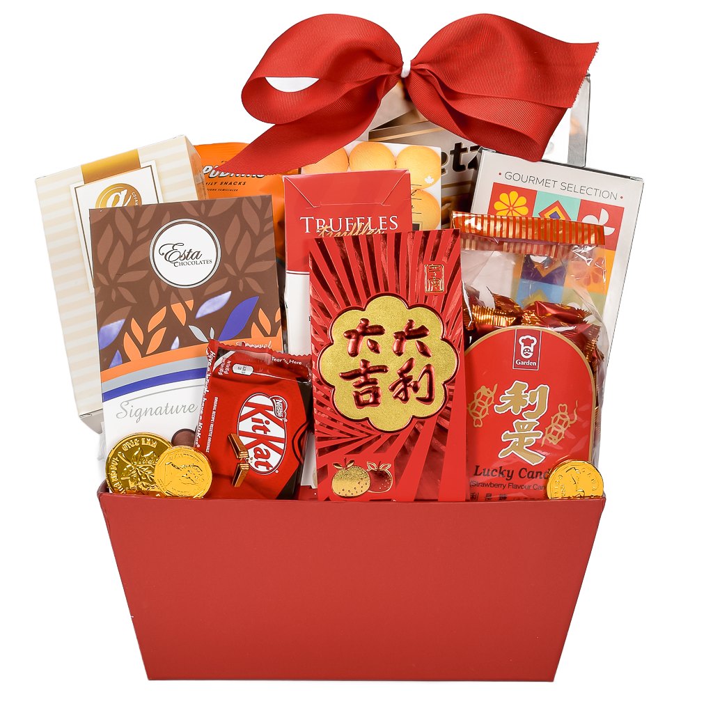 Lucky Candy, Red Envelope and Gold Coins For Luck