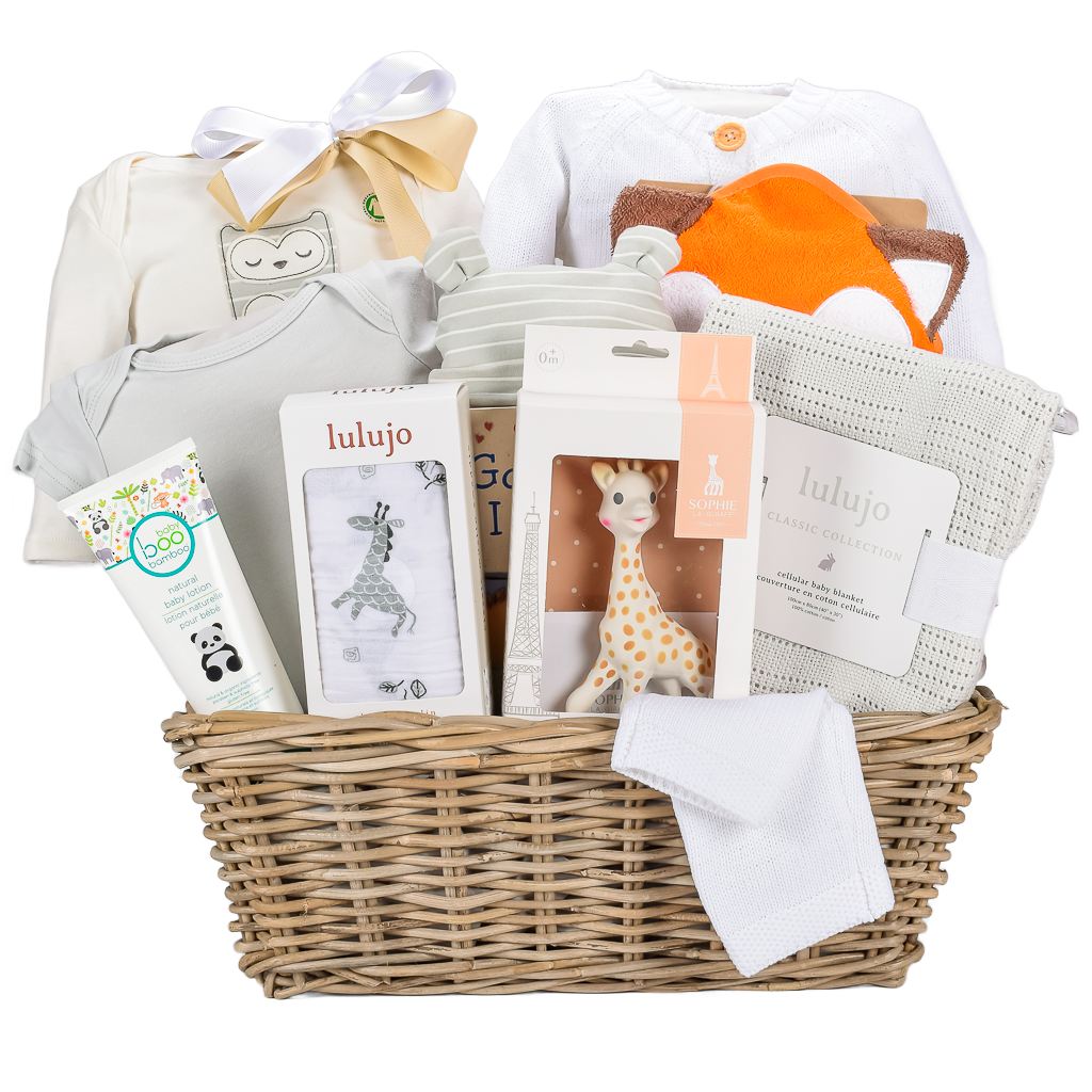 Gender Neutral Premium Baby Gift Basket For Any Event SIMONTEA