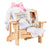 Premium Baby Muskoka Chair Gift With 3 Piece Knit Sey, Pink Knit Blanket And Sophie La Girafe Teether