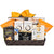 Brown Woven Tray With Chips, Pretzels, Chocolates, Popcorn, Truffles, Crackers, And Cookies. Perfect For Shairng and Gifting 