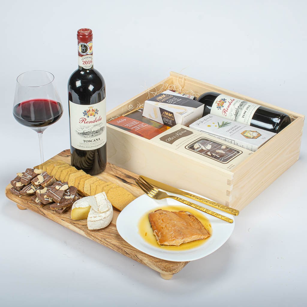 Rendola Italian Wine Wooden Gift Box