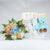 Blue Teddy Gift With Flowers