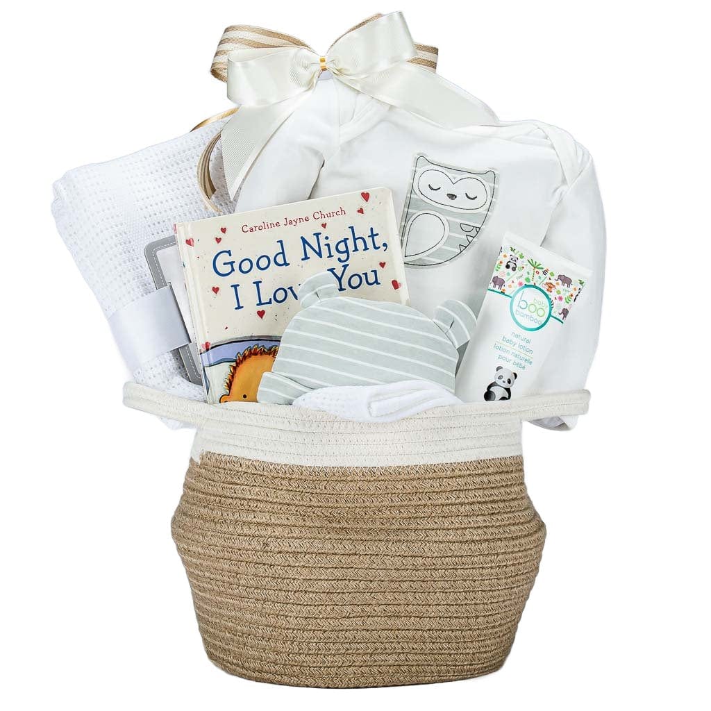 Organic Cotton Onesie In Baby Basket