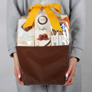 Chocolates, Cookies, Popcorn And Sweets Gift Baskets 
