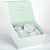 Mint Green Lavender Gift Box With Lavender Scented Lotion, Candle, Pillow Spray, And Exfoliating Scrub