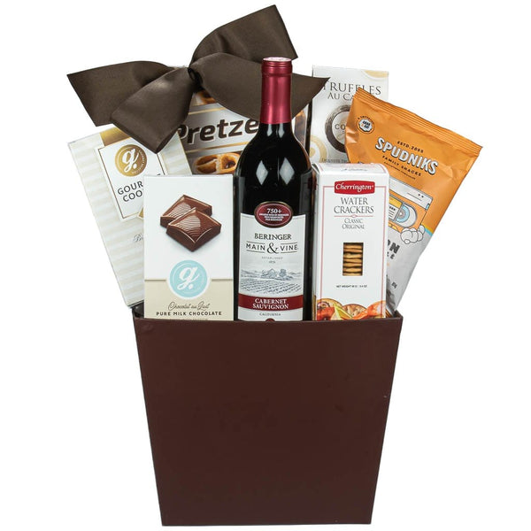 Sympathy Wine Basket, Condolence Gift Same Day Delivery Toronto GTA