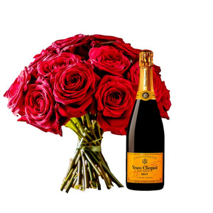 Large Veuve Red Roses Bouquet