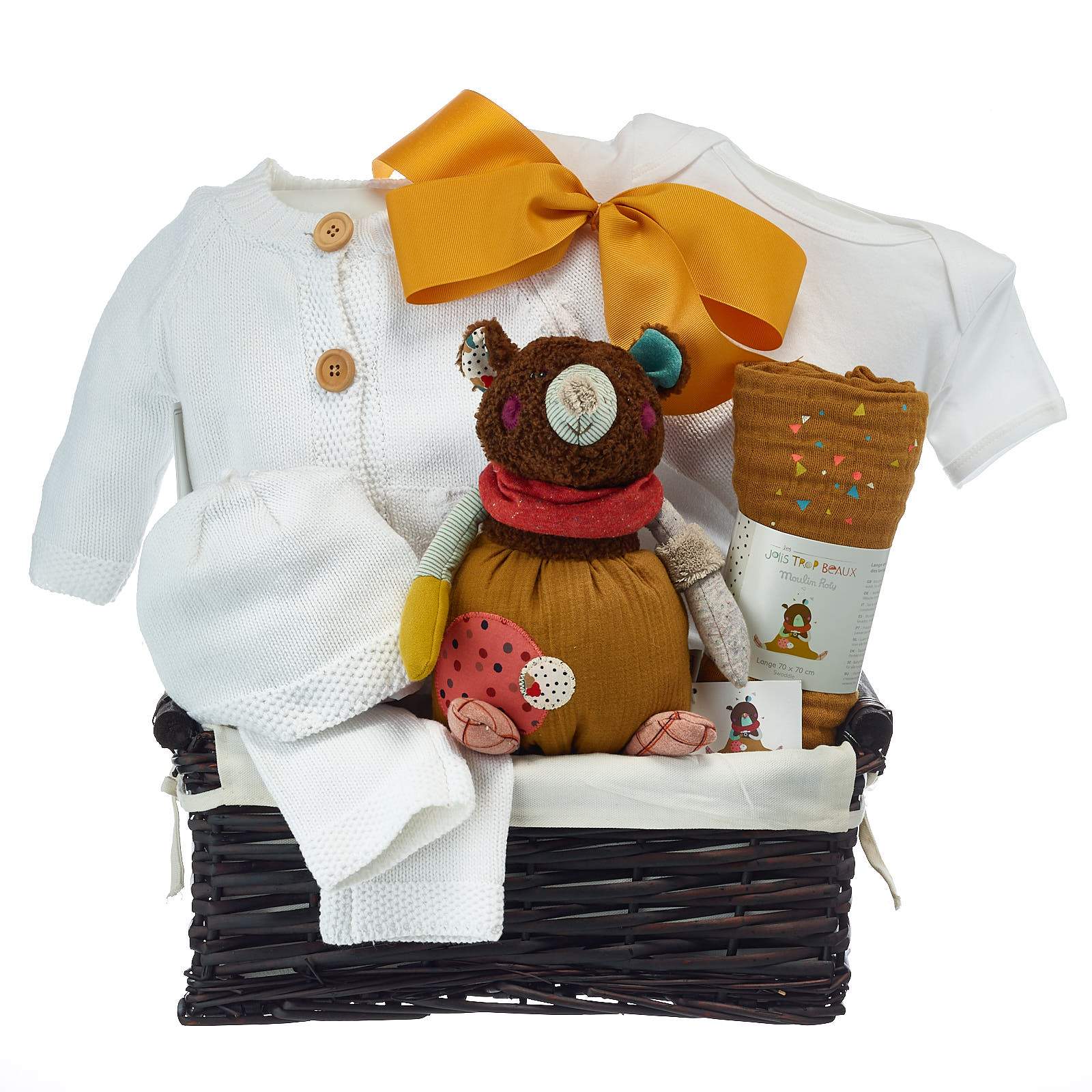 Premium Neutral Baby Gift Baskets