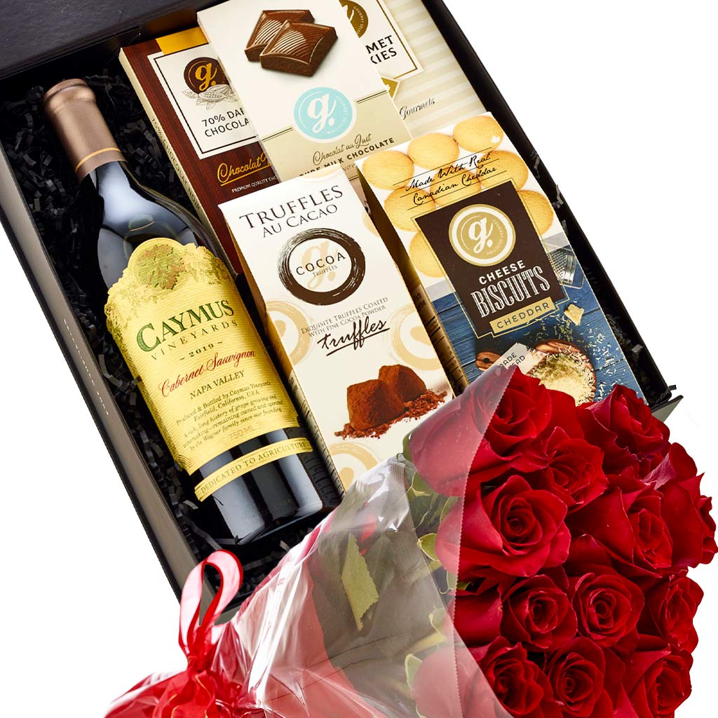 Caymus Napa Valley Wine And Roses Gift