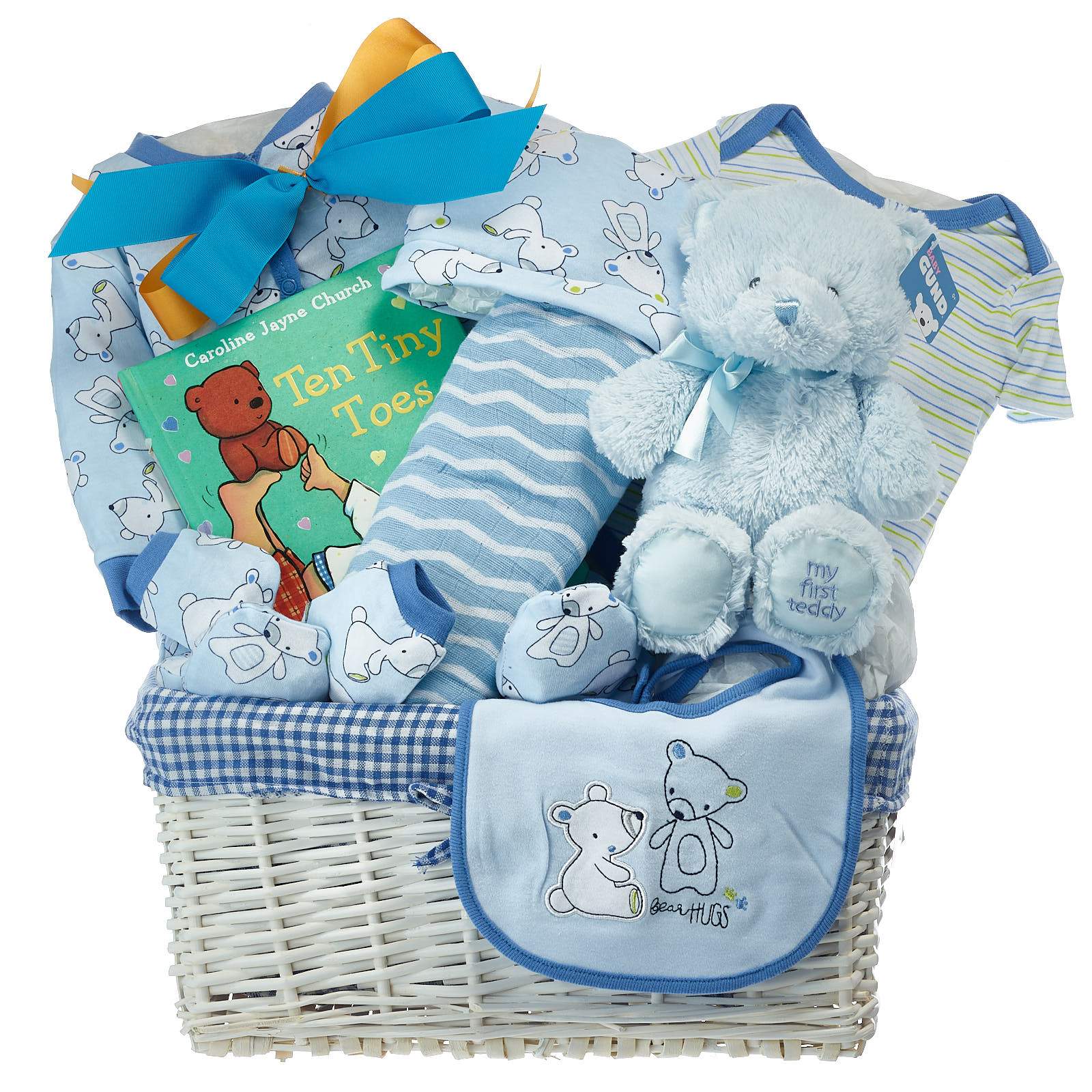 Welcome Baby Boy Gift Basket