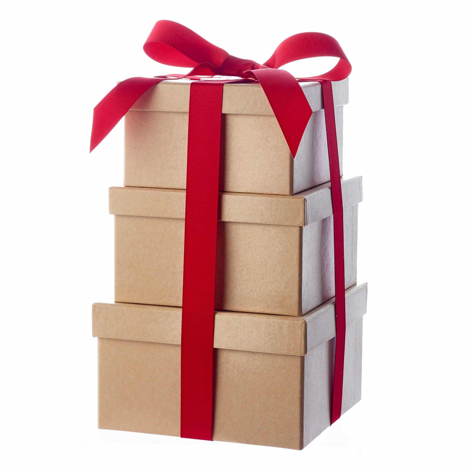 Birthday gift tower with assorted snacks and chocolates