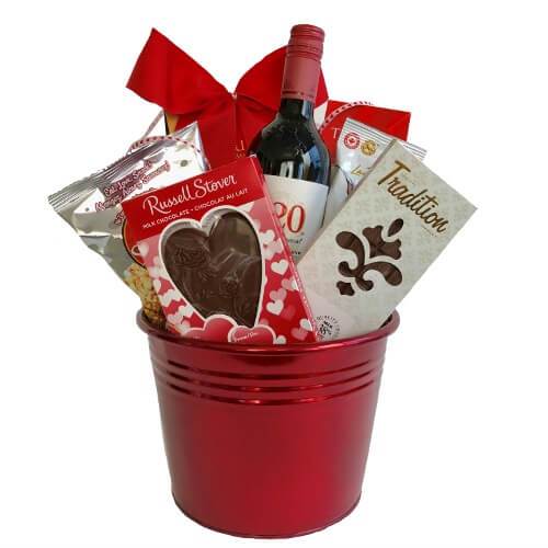 Wine Valentines Gift Baskets