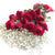 12 long stem red roses