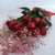 A bouquet of red roses