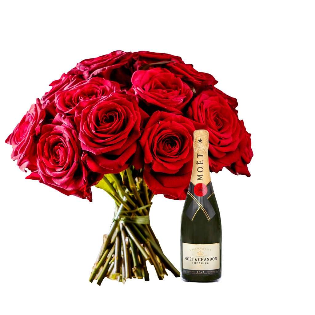 French Bubbles and Rose Gift