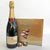 Moet Champagne and Lindt box chocolates delivery