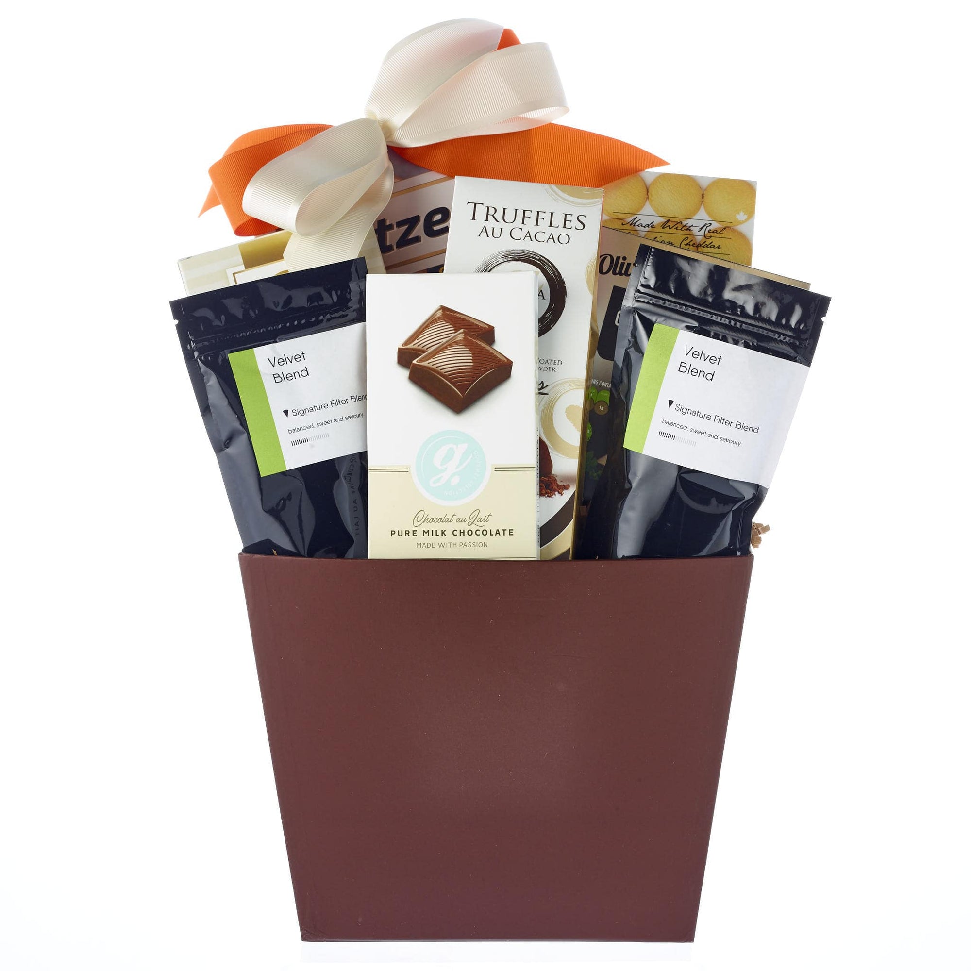 Coffee gift basket for mom Toronto delivery