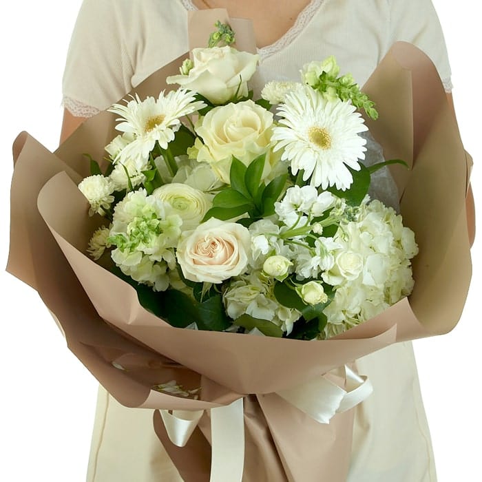 Sympathy White Bouquets