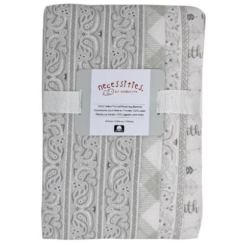 Receiving Blanket 4 Pack Neutral Set