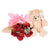 Beautiful roses and plush gift