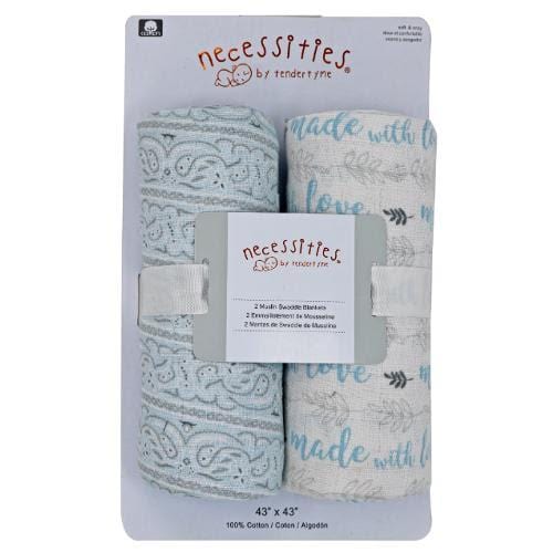 Baby Boy Swaddle Blanket Pack of 2 Set