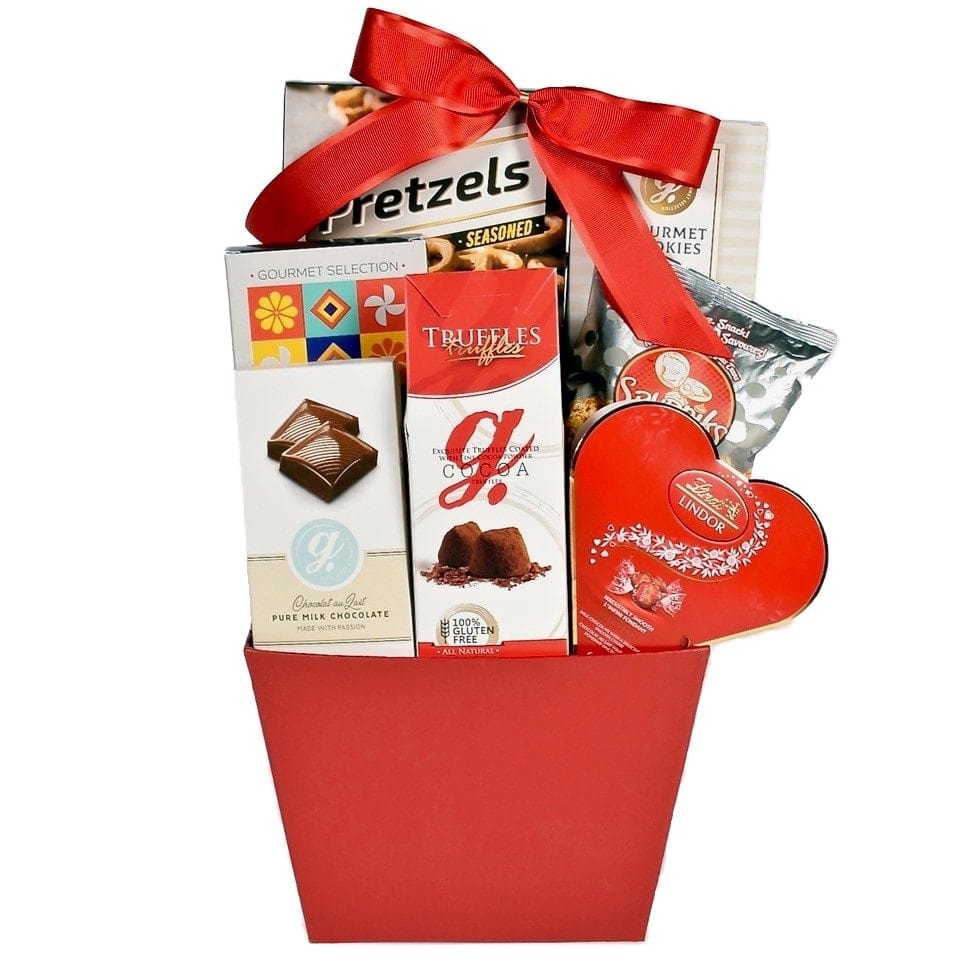 Valentines Chocolate Gift Basket