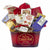 Christmas New Year gift basket celebration.